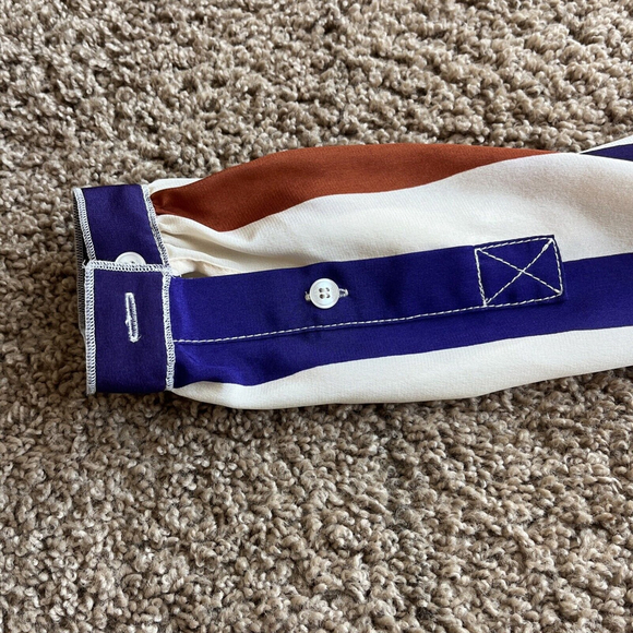 Tory Burch Lane Blouse Size 2 - Picture 7 of 11